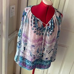 Jennifer Lopez long sleeve blouse